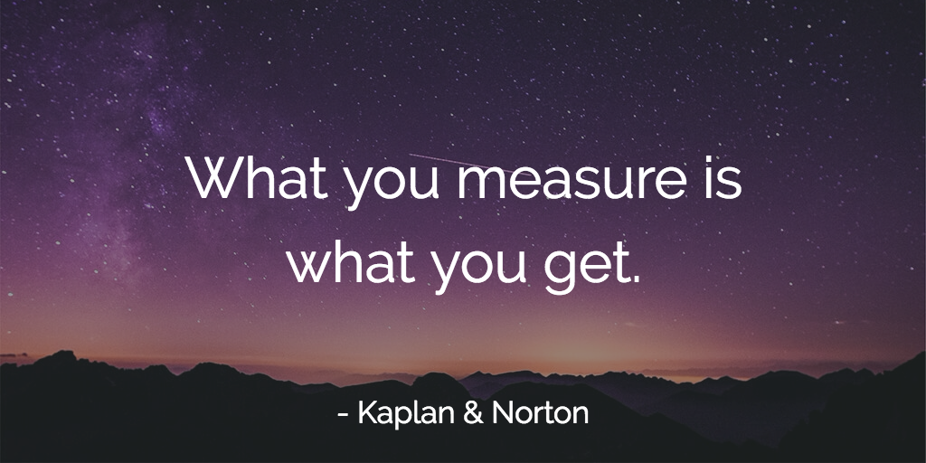 What you measure is what you get.