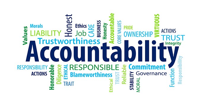 Graphic with Accountability Terms